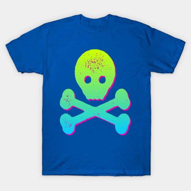 Skull and Crossbones T-Shirt by AlondraHanley